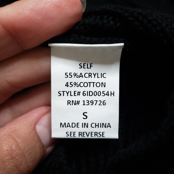 Honey Punch  Black Cable Knit Sweater Dress - Picture 10 of 13